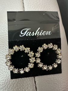 Sparkling Circle Earrings