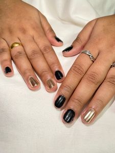 Black and Gold Nail Polish
