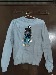 Cute Robot Graphic Sweater