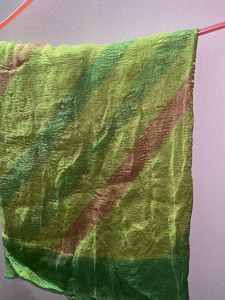 Elegant Green chiffon saree