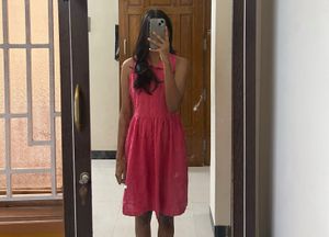 Cutesy Pink A Line Dress