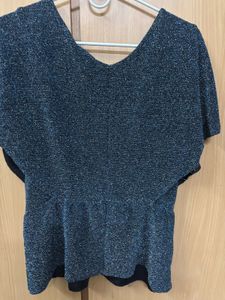 Latin Quarters Stylist Blue Party Wear Top