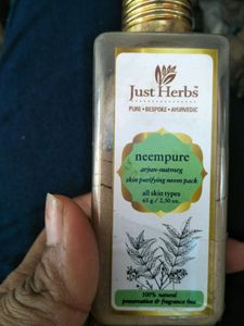 just herbs neem face pack