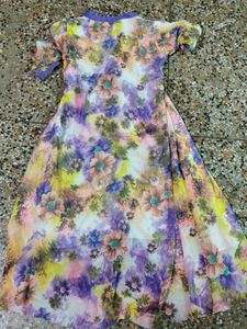 Floral Print Asymmetrical Dress