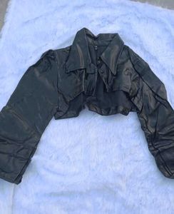 Crop Leather Jacket🖤