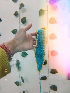 Blue &amp; Yellow Crochet Headband💙⭐(&amp; Scrunchie)