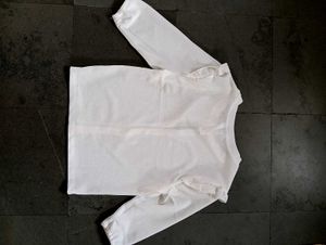Cute White Ruffle Top