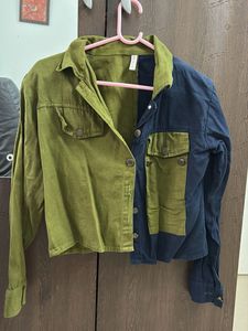 Two-Tone Corduroy Jacket