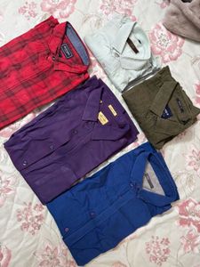 Set of 5 branded shirt for men