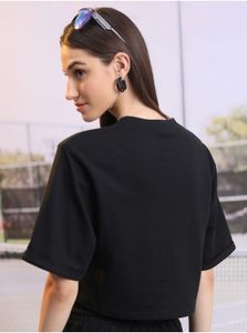 Black  Cropped T-shirt