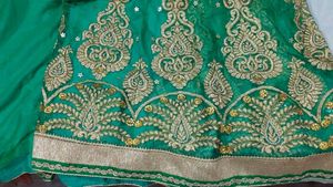 Green Lehenga Mehendi/Muslim Bridal With Blouse