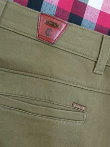Olive Green Casual Pants