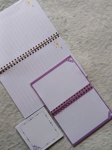 Cute Flower Theme Book Combo 🌸💜