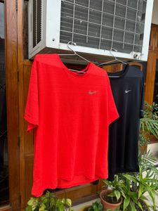 Black And Orange Tshirt