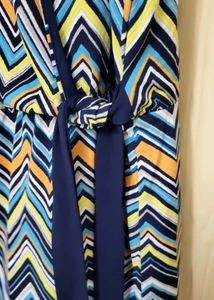 Colorful Chevron Dress Never Used