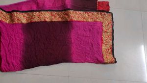 heavy embroidered dupatta with 3 shades