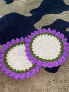 Crochet Flower Coaster