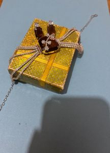 Sparkling Choker &amp; Earring Set with Amber Tones