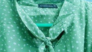 Mint Green Polka Dot Dress