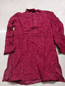 Maroon Kurta