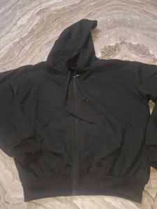 Black Zip-Up Hoodie