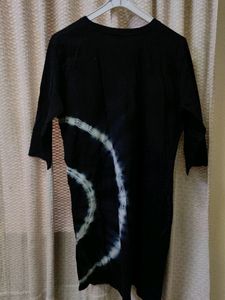 Tie Dye 3/4 Sleeves T-Shirt Dress