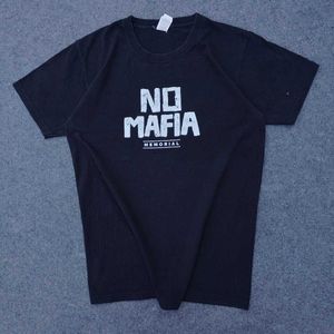 Navi Blue No Mafia Shirt For Mens Thrifted