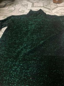 Green Shimery Top