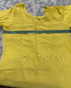 Yellow Embroidered Kurta Set
