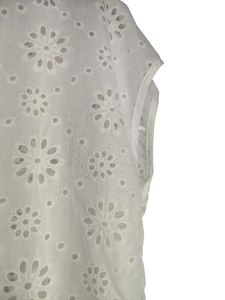 White Lace Eyelet Top