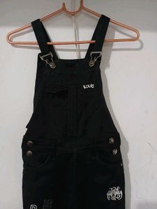 Denim Black Dungaree