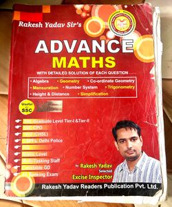 Advance Math Book  By Rakesh Yadav Sir📕 In Hindi