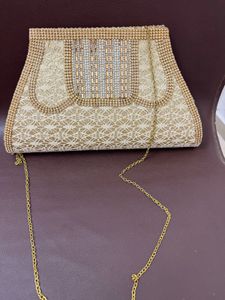Elegant Clutch with Chain Strap