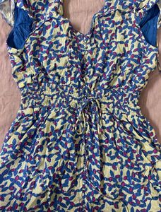 Open Back Mini Shimmery Dress