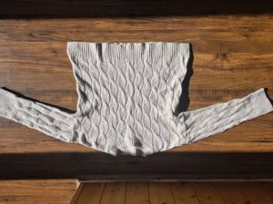 Cozy White Knit Sweater