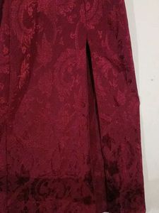 Elegant Maroon Maxi Dress