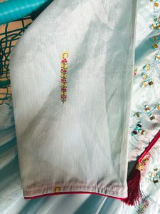 Ethnic Mirror Work Gown For Women With Full Sleeve