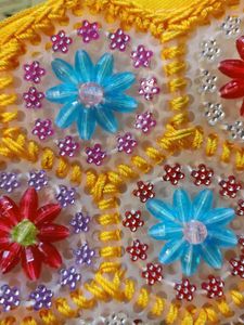 brand new Vintage Floral Beaded Handbag