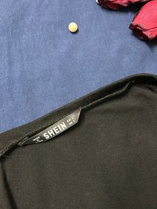 Black Off Shoulder Shein Dress