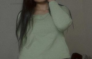 Zara Sea Green  +v Neck Brown Top Combo