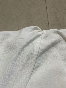 White Tie Back Top