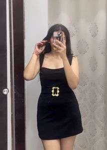 Chic Black Mini Dress♥️😍