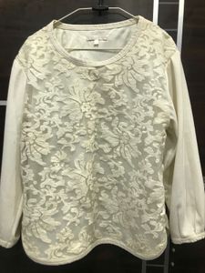 White Floral Top