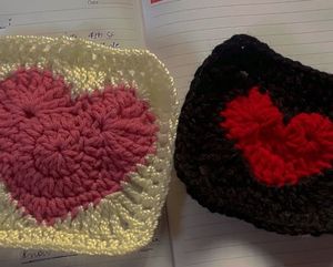 Crochet Heart Square