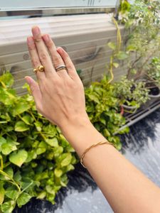 18K Gold plated Mixed Metal Ring