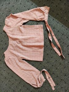 Crop Top With Long Sleeves