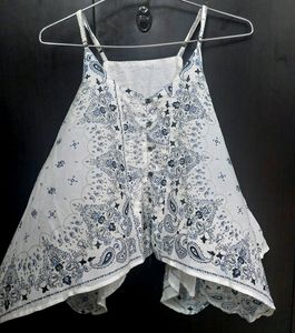 Boho flowy crop top