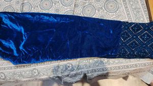 Velvet Kurta Set With Heavy Duppata