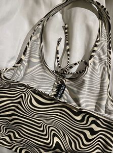 Y2K Pinterest H&amp;M Halterneck Crop Too