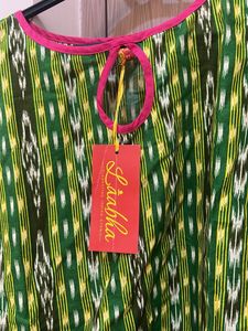 Green Print Top From Laabha